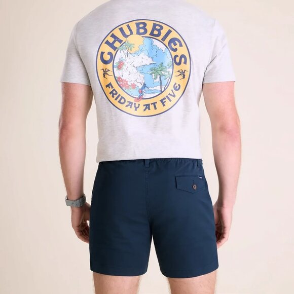 Chubbies Originals Stretch Twill Short in The Armadas, Size Medium - Picture 4 of 7